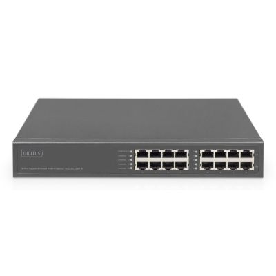 9. Digitus Injektor 8-portowy Gigabit Ethernet PoE+, 802.3bt, 250 W
