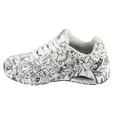 2. Skechers Uno - Process Sketch 183501-WBK Białe 39,5