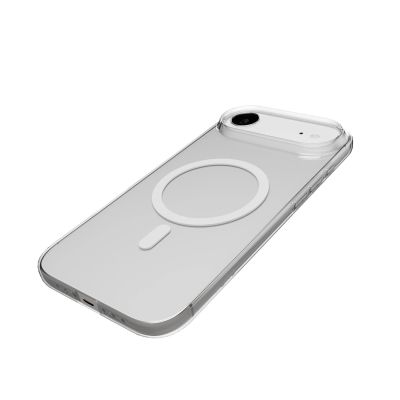 4. Etui Puro Lite Mag TPU+PC kompatybilne z MagSafe na iPhone 17 Air - przezroczyste z białym pierścieniem
