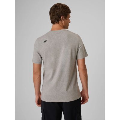 2. T-shirt regular gładki męski 4F 4FRMM00TTSHM4192-27M