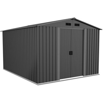 2. DOMEK OGRODOWY NARZĘDZIOWY METALOWY 312X257X202CM