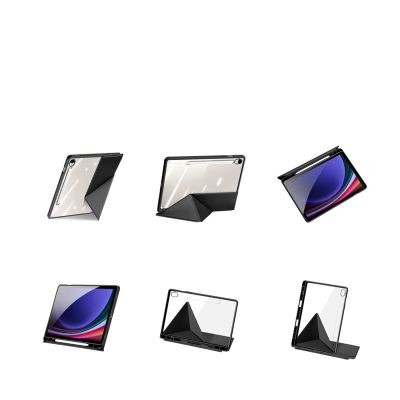 5. Etui Dux Ducis Magi z uchwytem na rysik na Samsung Galaxy Tab S10 FE/S9/S9 FE - czarne