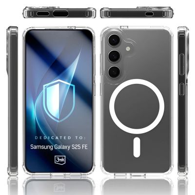 6. Etui 3mk Armor MagCase na Samsung Galaxy S25 FE - przezroczyste
