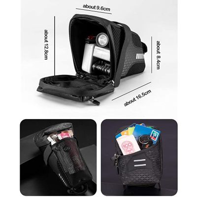 3. Rockbros torba podsiodłowa 1,5l, czarna