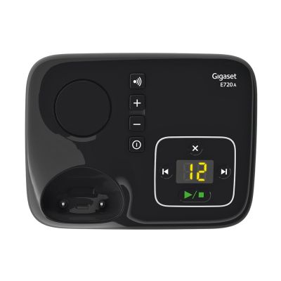 6. Gigaset E720A Telefon analogowy/DECT Nazwa i identyfikacja dzwoniącego Czarny