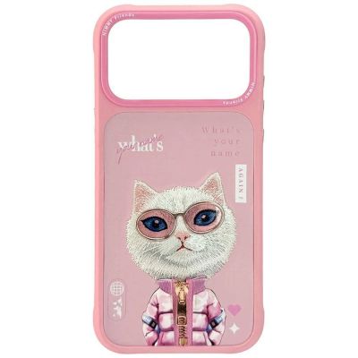 Etui Nimmy Cool&Cute 2.0 Cat na iPhone 17 Pro Max - różowe