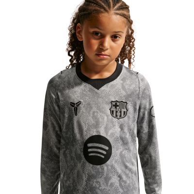 4. Koszulka bramkarska dla dzieci Nike FC Barcelona 2026/27 Stadium Away szara IO8337 013