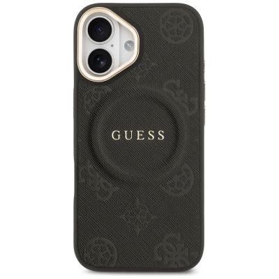 3. Etui Guess Peony Hot Stamp MagSafe na iPhone 17 - czarne