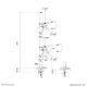 24. Neomounts DS60-600BL2V uchwyt / stojak do monitorów 81,3 cm (32") Biurko Czarny