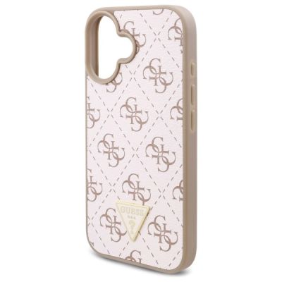 6. Etui Guess New 4G Triangle na iPhone 16 Plus - białe
