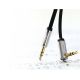 12. Ugreen płaski kabel przewód audio AUX 3,5 mm mini jack 1m srebrny (10597)