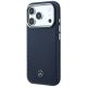 2. Etui Mercedes Leather Semi Wrap Wood Effect MagSafe na iPhone 17 Pro - granatowe