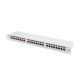 9. LANBERG PATCH PANEL 24 PORT 1U 19" KAT.6A FTP SZARY PPSA-1024-S