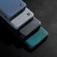 19. Nillkin Qin Cloth Pro Case etui do iPhone 14 Plus osłona na aparat kabura pokrowiec obudowa z klapką szary