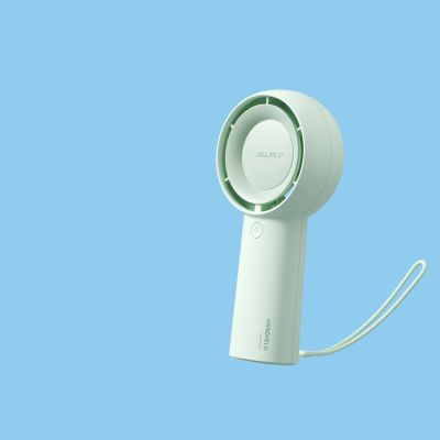8. Wentylator ręczny Jisulife Handheld Fan 5 Plus 4000 mAh mini dmuchawa przenośny wiatraczek - zielony