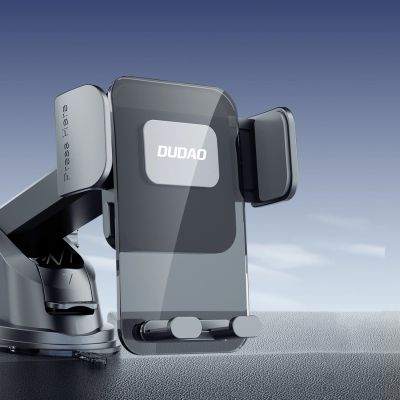 3. Uchwyt samochodowy Dudao F8Max+ na deskę rozdzielczą lub szybę - czarny