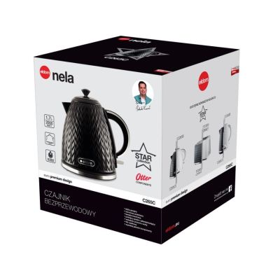 7. ELDOM CZAJNIK NELA,POJ.1,7 L,MOC 2000 W,CZARNY C26