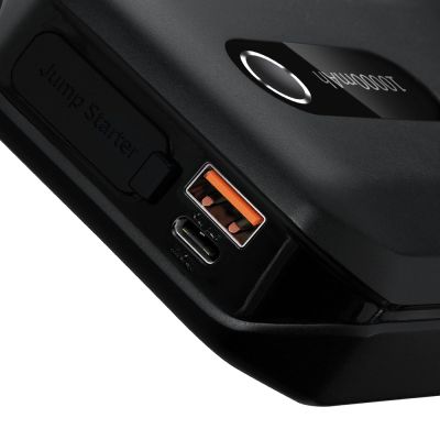 8. Baseus powerbank Power Starter Jump Starter urządzenie rozruchowe booster 10000mAh 12V (1000A / 500A) + kable krokodylki czarny (CGNL020101)