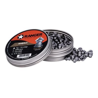 6. Śrut 5,5 mm RANGER Diabolo Sharp szpic 250 szt. 1,00 g
