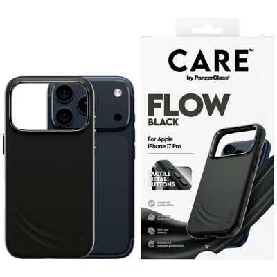 Etui CARE by PanzerGlass Feature FLOW MagSafe na iPhone 17 Pro - czarne