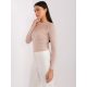 3. Beżowa bluzka basic z siateczką BASIC FEEL GOOD  (RV-BZ-9202.10X)