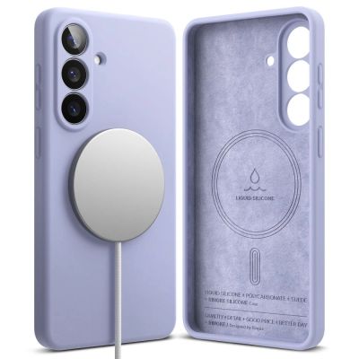 2. Etui Ringke Silicone MagSafe na Samsung Galaxy S26+ - fioletowe