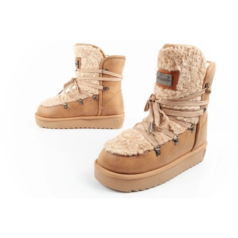 9. D.Franklin buty śniegowce dziecięce zimowe modne futerko ocieplane