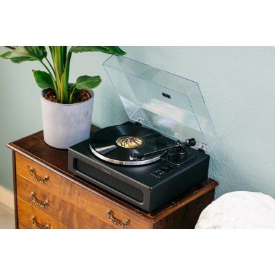 26. Lenco LS-430BK obrotowy talerz gramofonu Gramofon z napędem pasowym Czarny