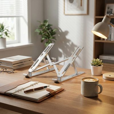 11. Podstawka Wozinsky WDCX-X8S składana regulowana pod laptopa - srebrna