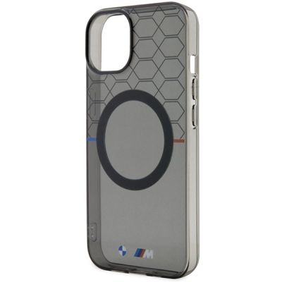 6. Etui BMW Pattern MagSafe na iPhone 14 - szare