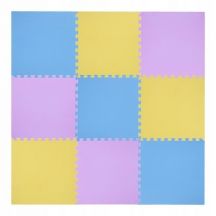 Mata puzzle multipack One Fitness MP10 żółto-niebiesko-fioletowa