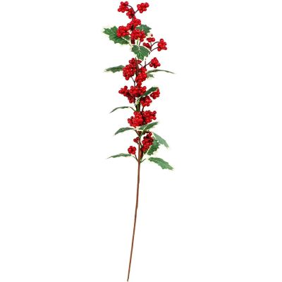 16. GAŁĄZKA DEKORACYJNA JARZĘBINA 58CM