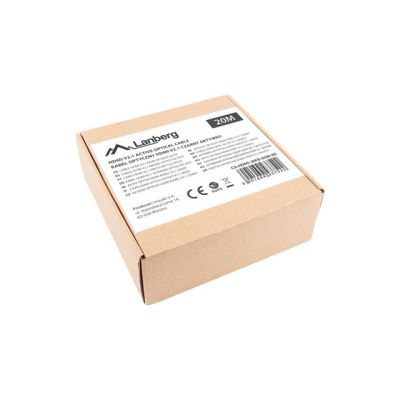 6. LANBERG KABEL HDMI M/M V2.1 20M 8K OPTYCZNY AOC CA-HDMI-30FB-0200-BK