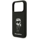 6. Etui Karl Lagerfeld Silicone Karl Sketch & Logo MagSafe na iPhone 17 Pro - czarne