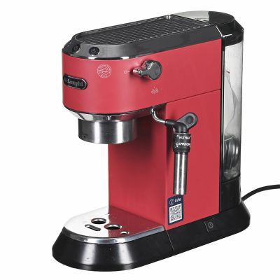 8. Ekspres kolbowy DeLonghi Dedica Style EC 685.R (1300W; kolor czerwony)