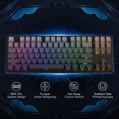 6. REDRAGON K707SP-RGB-PRO StarBlade klawiatura USB + RF Wireless + Bluetooth Czarny