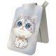 3. Portfel Magnetyczny Nimmy New Big-Eye Cute Pets 2.0 Cat ze stojakiem na telefon - szary