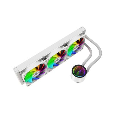 9. Xilence XC998 system chłodzenia komputerów Procesor Zestaw do chłodzenia płynami 12 cm Biały 1 szt.