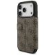 5. Etui Guess Book 4G Metal Logo na iPhone 17 Pro - brązowe