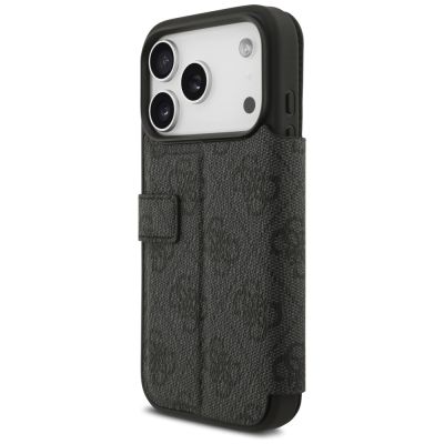 5. Etui Guess Book 4G Metal Logo na iPhone 17 Pro - czarne