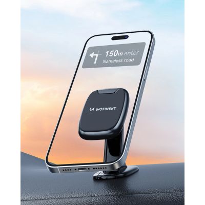9. Uchwyt Wozinsky WUMTD na telefon magnetyczny na deskę rozdzielczą w samochodzie - czarny