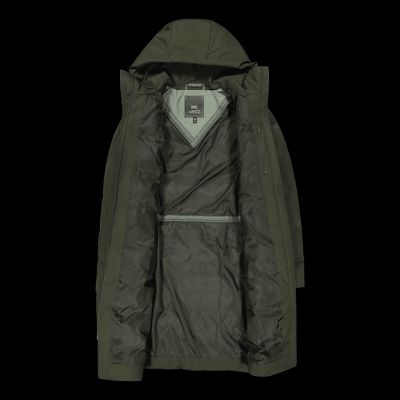 9. Płaszcz z kapturem damski CMP kurtka zimowa ocieplana wodoodporna zielona (34K0096/F905)