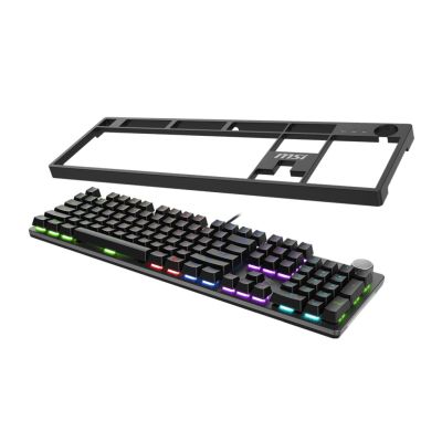 4. Klawiatura MSI FORGE GK320 RED Gaming USB QWERTY Angielski Czarny
