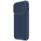 2. Nillkin Textured S Case etui iPhone 14 Pro Max pancerny pokrowiec z osłoną na aparat niebieski