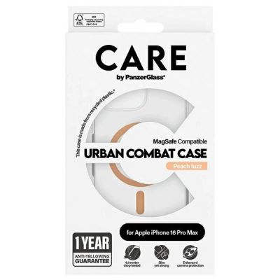 4. Etui CARE by PanzerGlass Flagship Case z MagSafe na iPhone 16 Pro Max - pomarańczowe