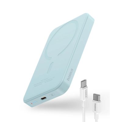 2. Mini powerbank Baseus 5000mAh 20W + kabel USB-C (20V/3A) - niebieski