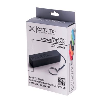 4. ESPERANZA POWER BANK 2000MAH QUARK CZARNY XMP101K