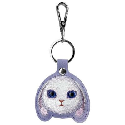 4. Zestaw Nimmy Big Eyed Pet 2.0 Rabbit 3w1 torebka na telefon + portfel + etui na lokalizator - fioletowy
