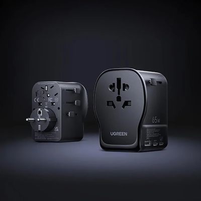 7. Adapter Ugreen S550 65W podróżny uniwersalny - czarny