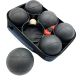 9. KULE DO GRY 6 SZT- BOULE PETANQUE CZARNE POKROWIEC ENERO PRO
